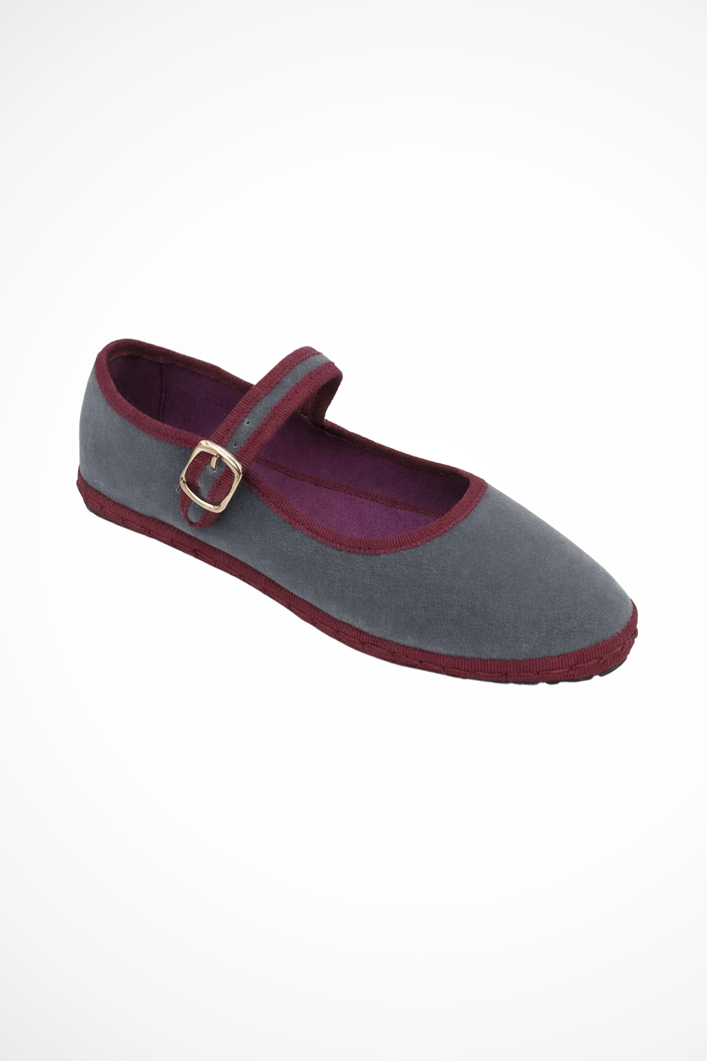 Janie - Damen Ballerinas Mit Runder Spitze Und Schnallenriemen