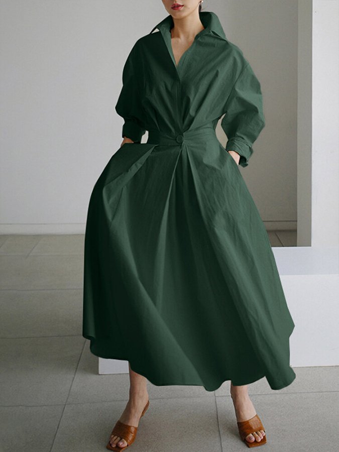 Mathilda | Elegant Shirt Dress with Buttons - Image 7