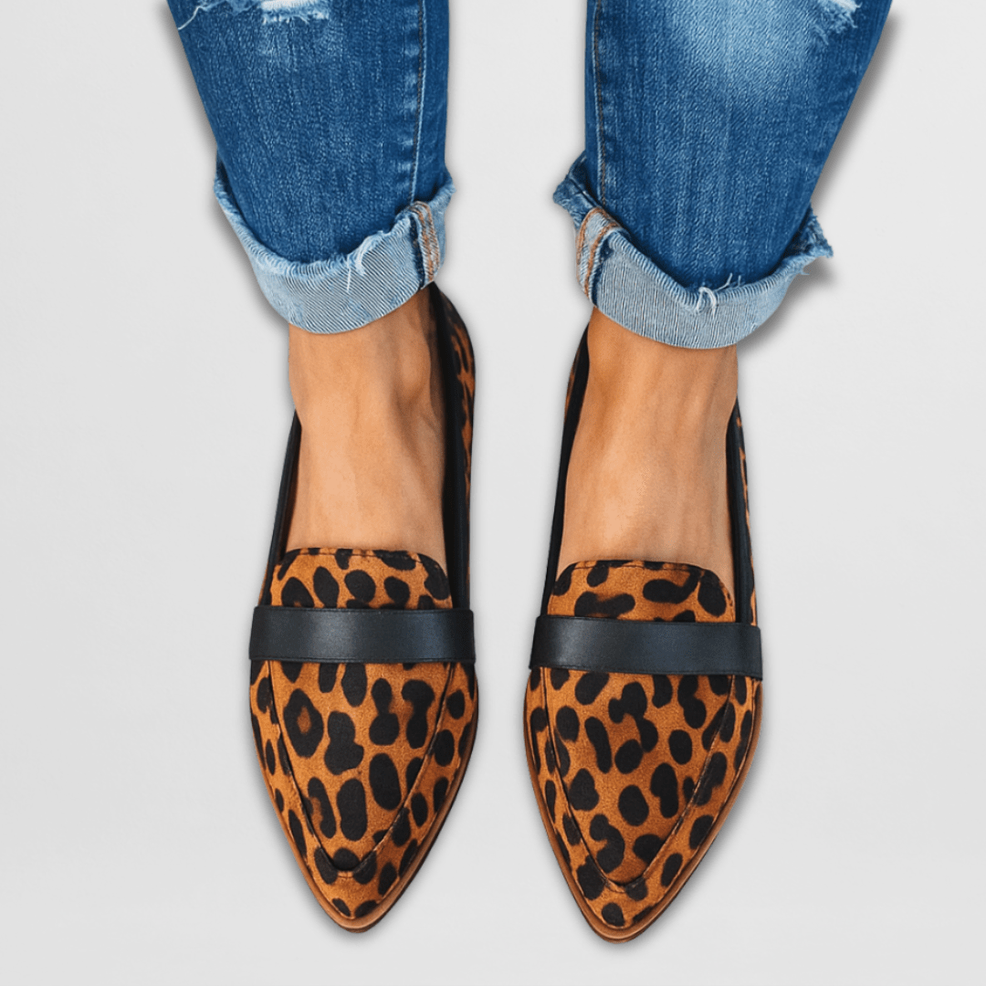 Magdalena | Damen Frühlings Spitz Zulaufende Wildleder Loafer - Image 4