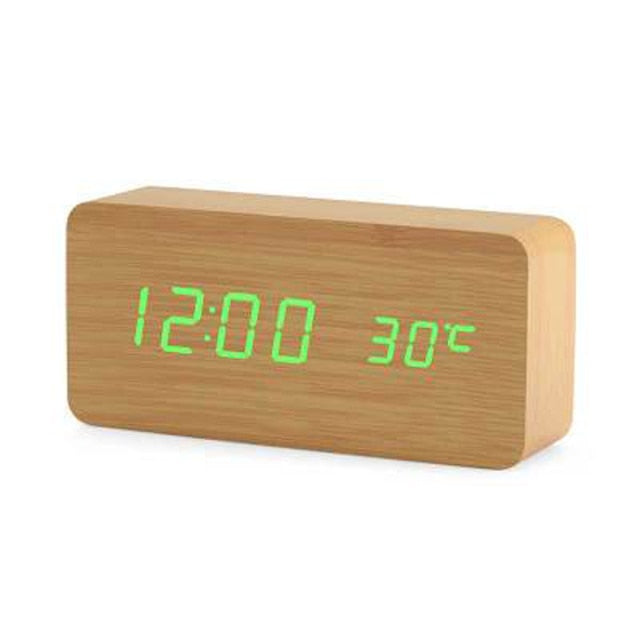 LED table clock | Time & temperature display