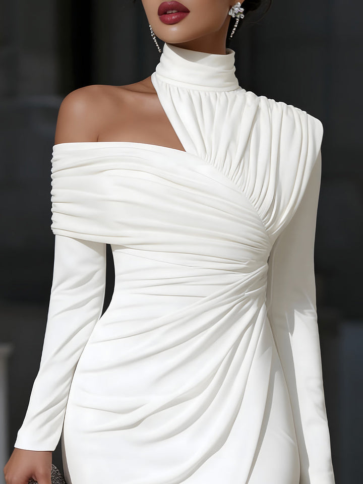 Brielle - Asymmetrisches One Shoulder Abendkleid Maxi