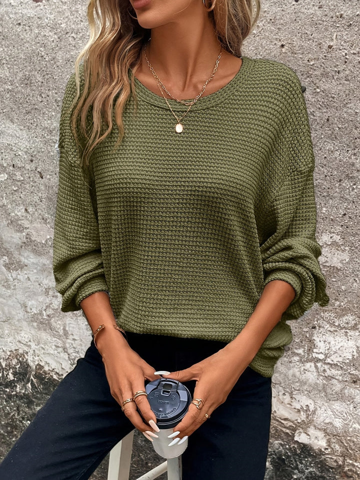 Bethany | Entspannter Waffelstrick-Pullover - Image 12