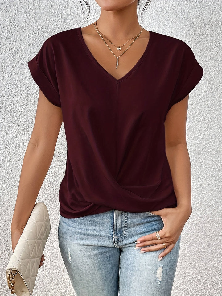Cleo | Bequemes T-Shirt mit Sweetheart-Ausschnitt für den Alltag - Image 9