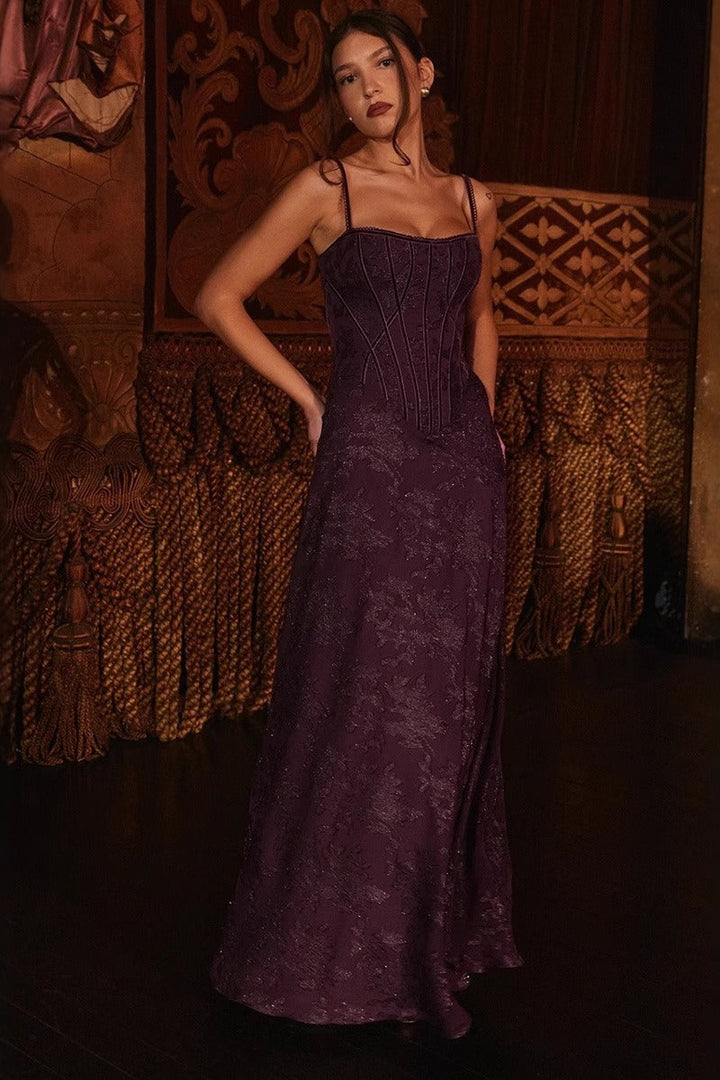 Veylina – Chiffon Floral Kleid Spaghettiträger
