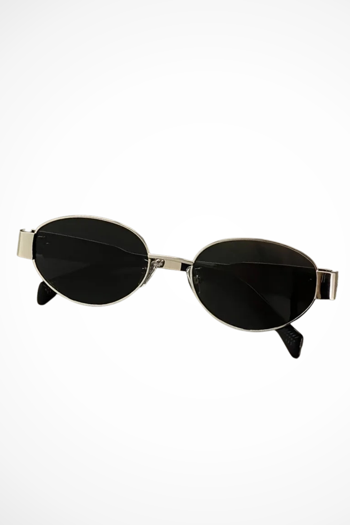 Clarivelle - Ovale Damen Sonnenbrille Metallrahmen