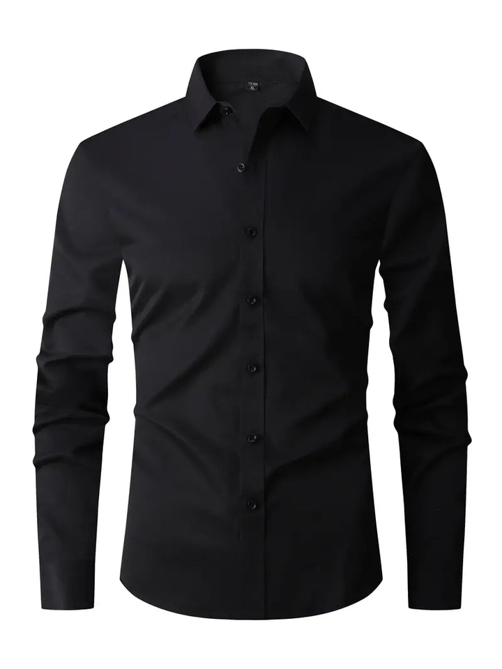 Men's Long Sleeve Button-Down Dress Shirt Smart Casual - Image 2
