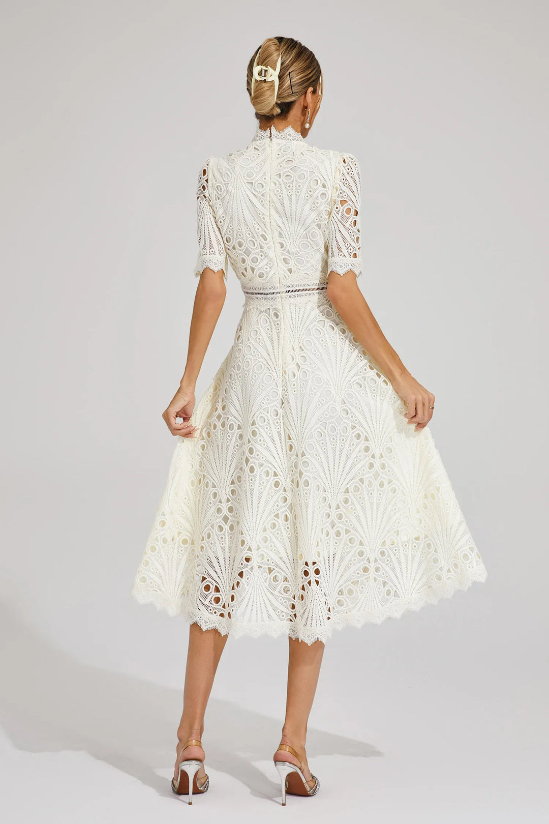 Avarelle - Midi Kleid Mit Strukturdesign