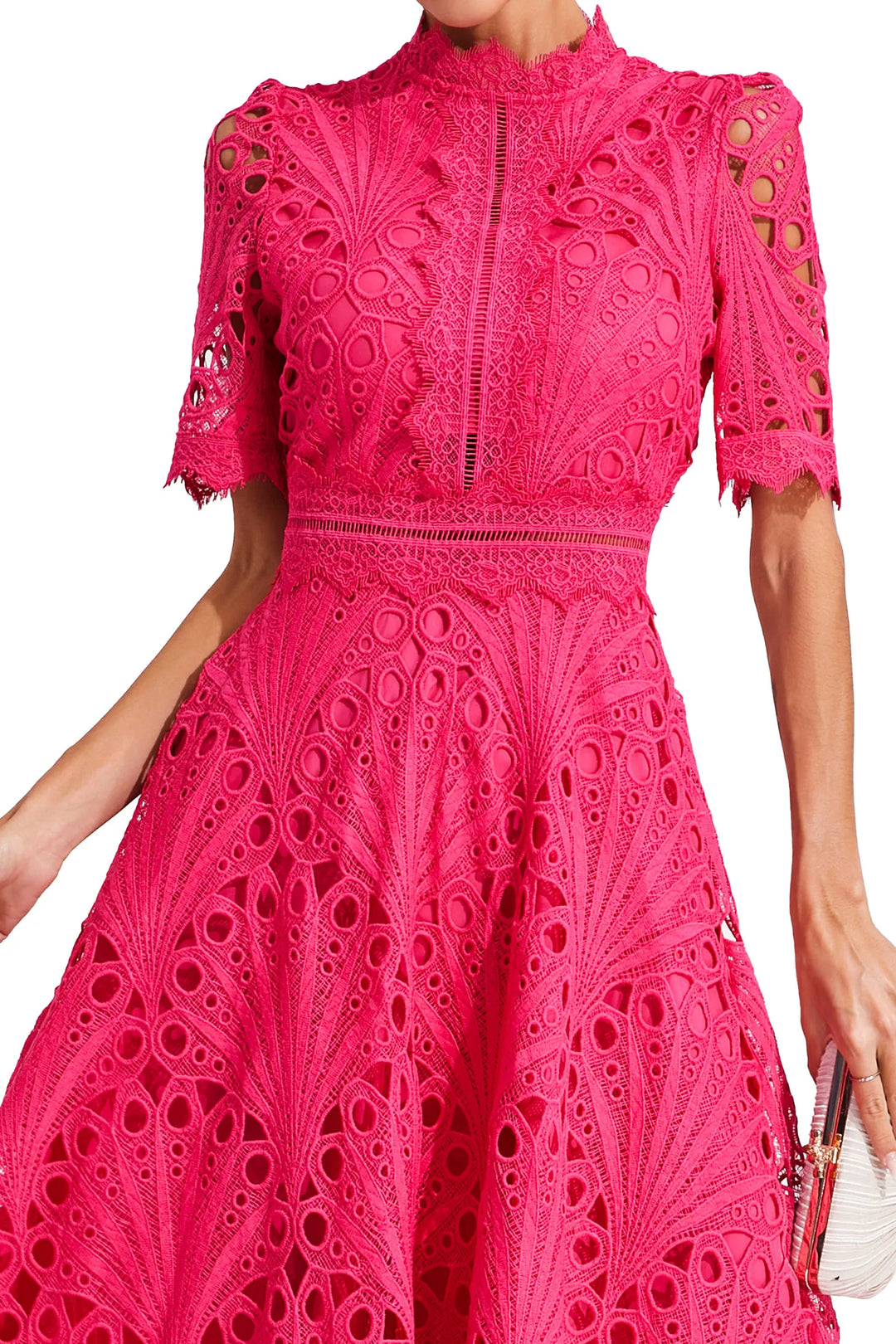 Avarelle - Midi Kleid Mit Strukturdesign