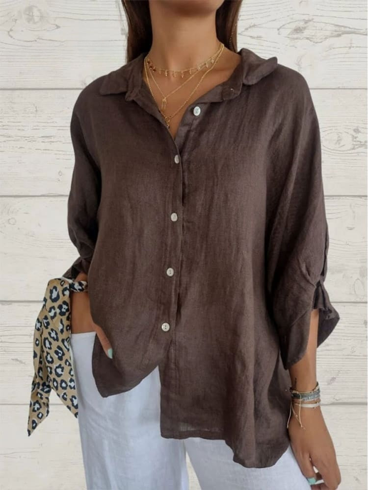 Paige - Damen Leinenbluse