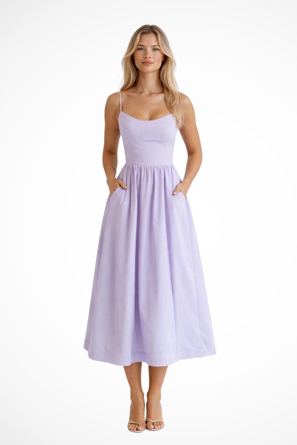 Nara - Elegantes Midi Kleid Damen
