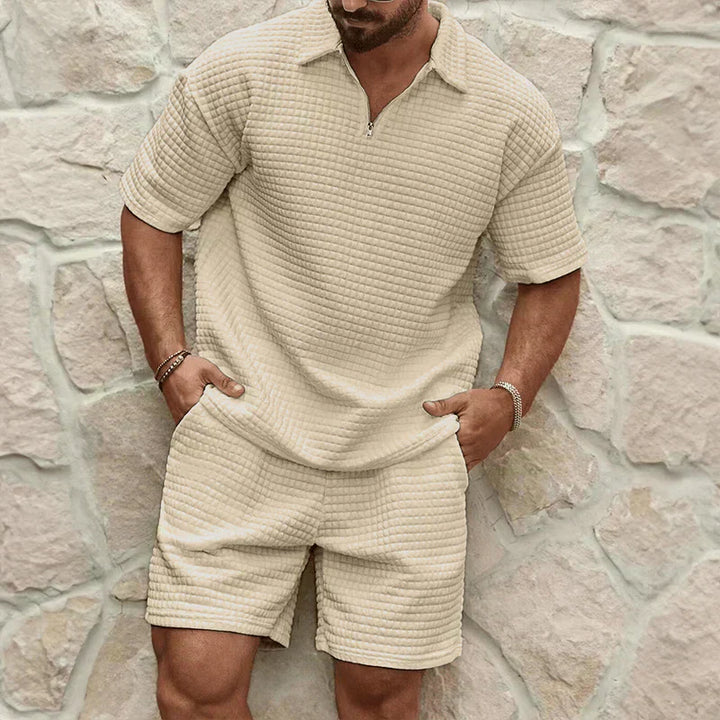 Redvano - Herren Polo Set Mit Shorts