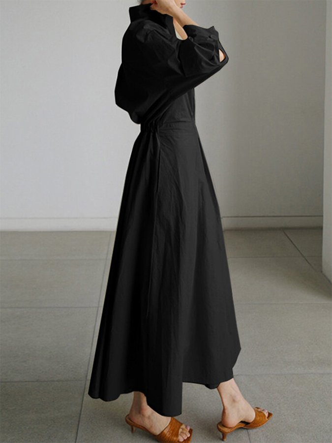 Mathilda | Elegant Shirt Dress with Buttons - Image 6