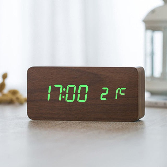 LED table clock | Time & temperature display