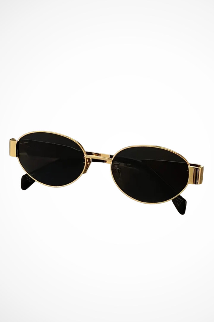Clarivelle - Ovale Damen Sonnenbrille Metallrahmen