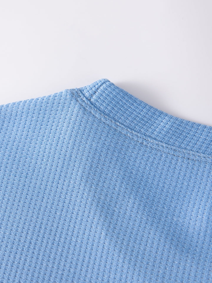 Frederick | Langarmshirt aus strukturiertem Waffelstrick - Image 19