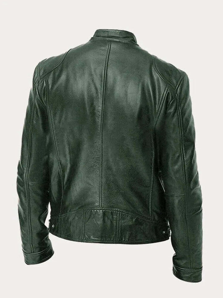 Aiden Herren-Leder-Bikerjacke | Echtes Leder, taillierte Passform - Image 4