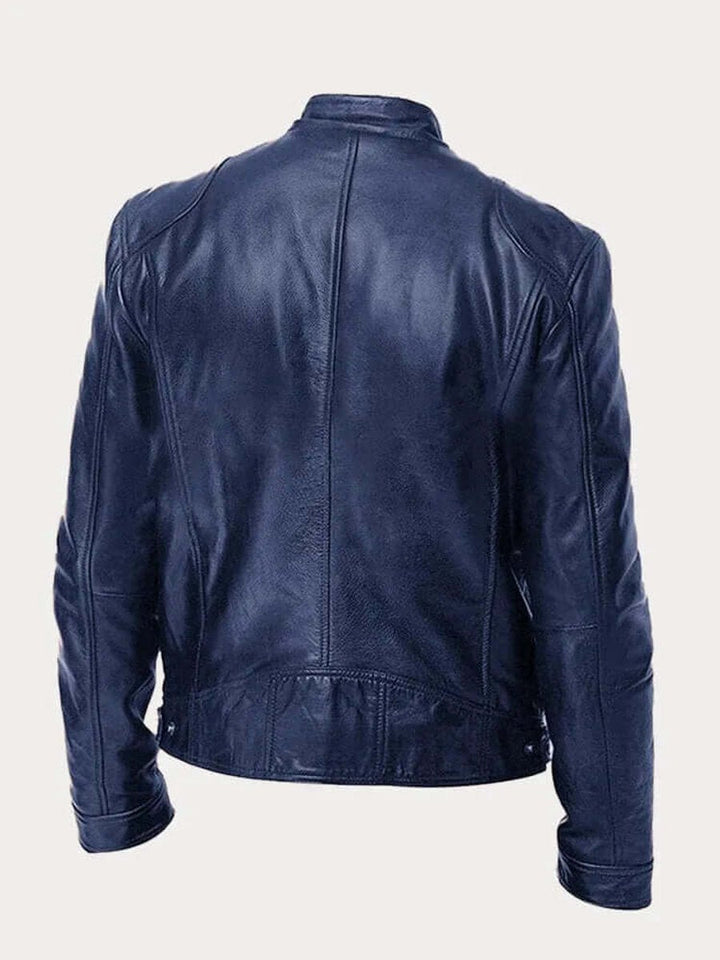 Aiden Herren-Leder-Bikerjacke | Echtes Leder, taillierte Passform - Image 5