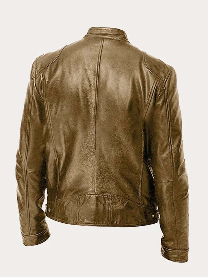 Aiden Herren-Leder-Bikerjacke | Echtes Leder, taillierte Passform - Image 7