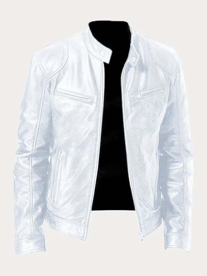 Aiden Herren-Leder-Bikerjacke | Echtes Leder, taillierte Passform - Image 10