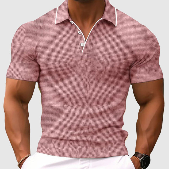 Eryndor - Herren Slim Fit Polo Shirt Birdseye Webstruktur