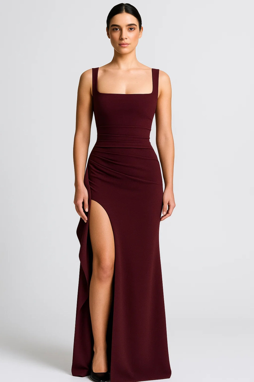 Aurevane - Elegantes Maxikleid Mit Schlitz