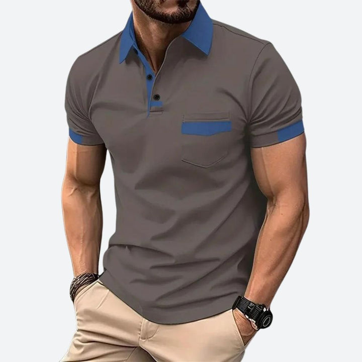Herren Kurzarm Poloshirt Piqué Baumwolle - Image 2