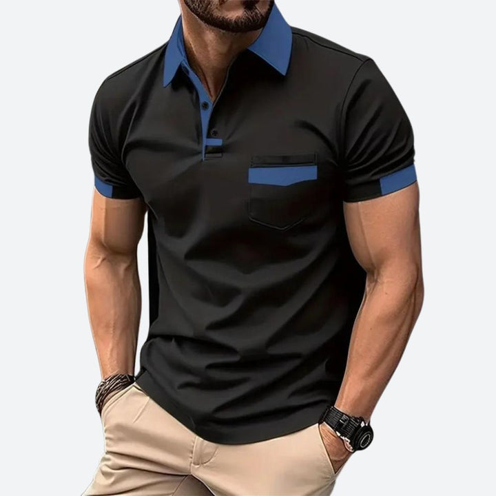 Herren Kurzarm Poloshirt Piqué Baumwolle