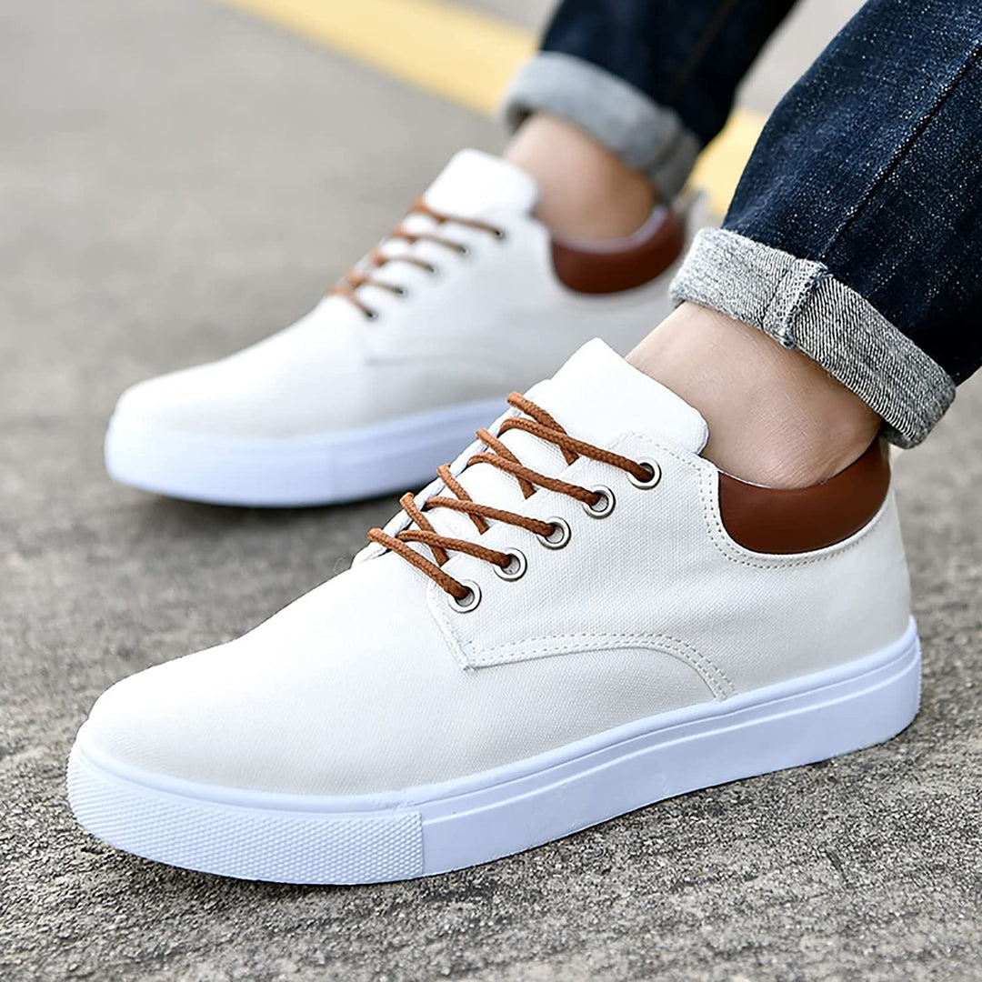 Liam - Men's Sneakers with White Sole
