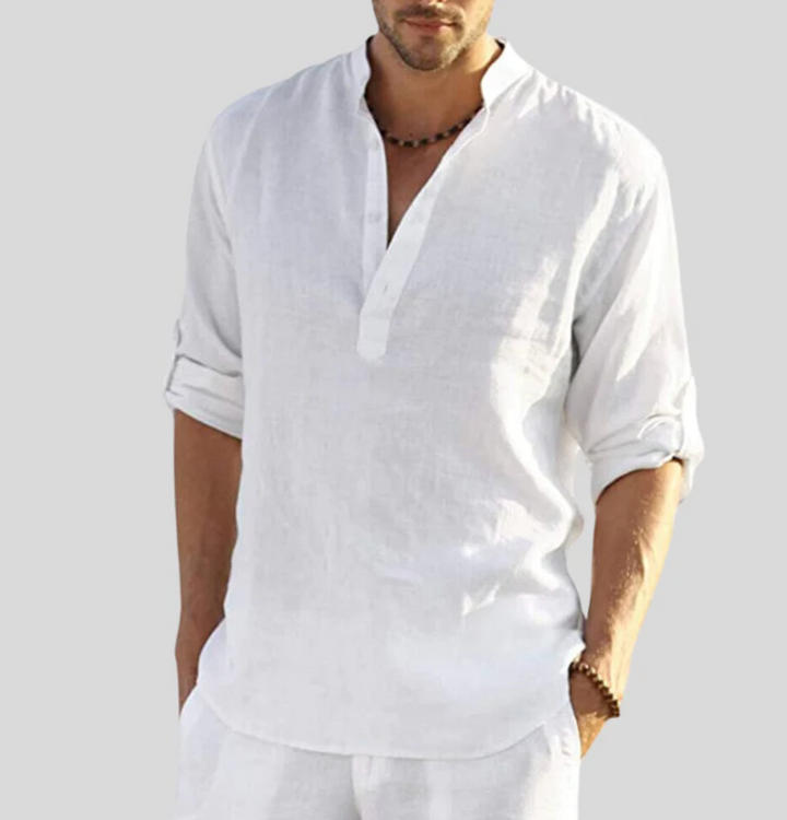 Ambrose | Leichte Leinen-Bluse für Herren – Luftig, Stilvoll & Perfekt für den Sommer - Image 3
