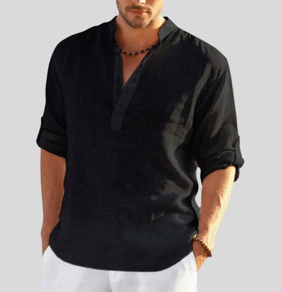 Ambrose | Leichte Leinen-Bluse für Herren – Luftig, Stilvoll & Perfekt für den Sommer - Image 5