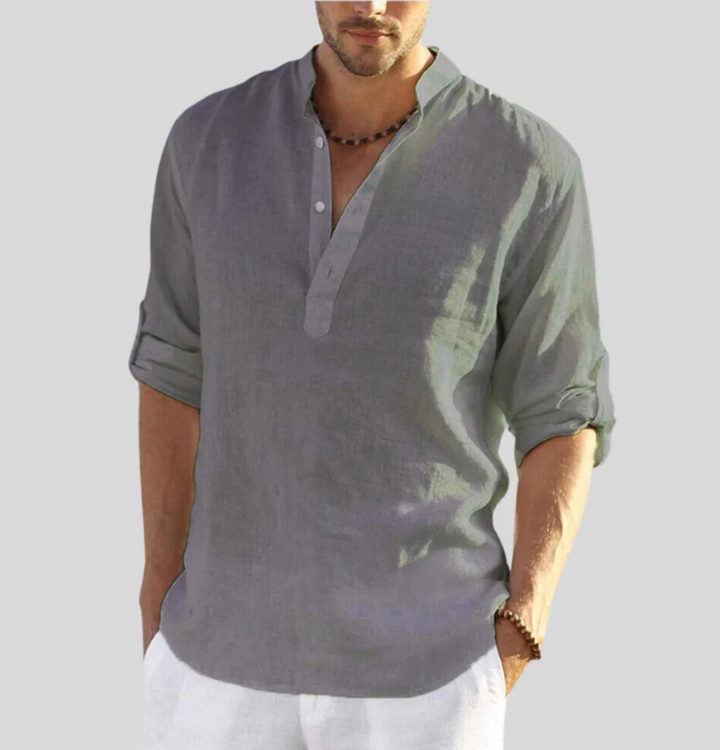 Ambrose | Leichte Leinen-Bluse für Herren – Luftig, Stilvoll & Perfekt für den Sommer - Image 6