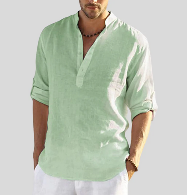 Ambrose | Leichte Leinen-Bluse für Herren – Luftig, Stilvoll & Perfekt für den Sommer - Image 7