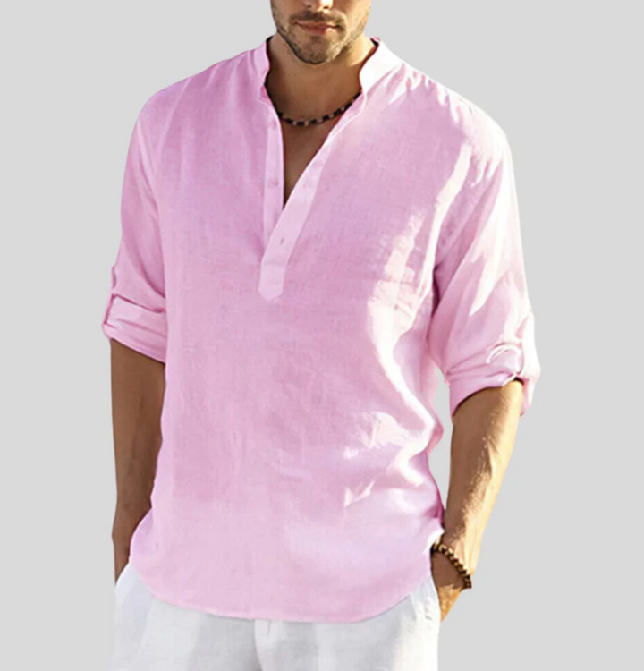 Ambrose | Leichte Leinen-Bluse für Herren – Luftig, Stilvoll & Perfekt für den Sommer - Image 8