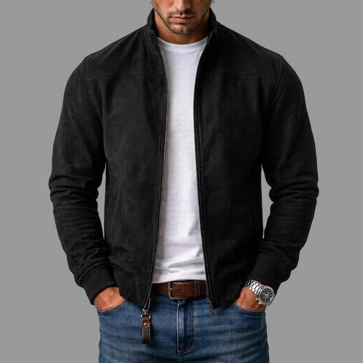 Daan™ | Klassische Bomberjacke in Wildleder-Optik