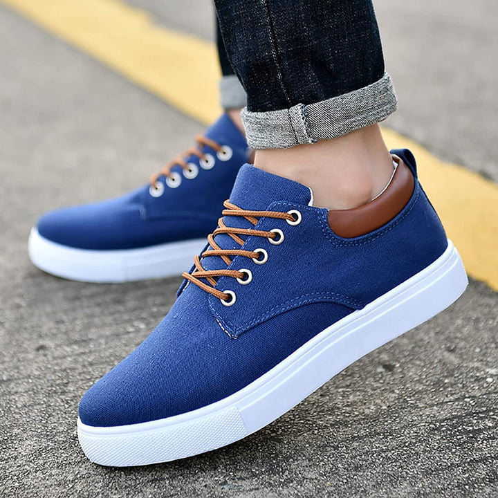 Liam - Men's Sneakers with White Sole
