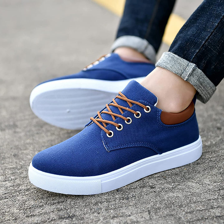 Liam - Men's Sneakers with White Sole