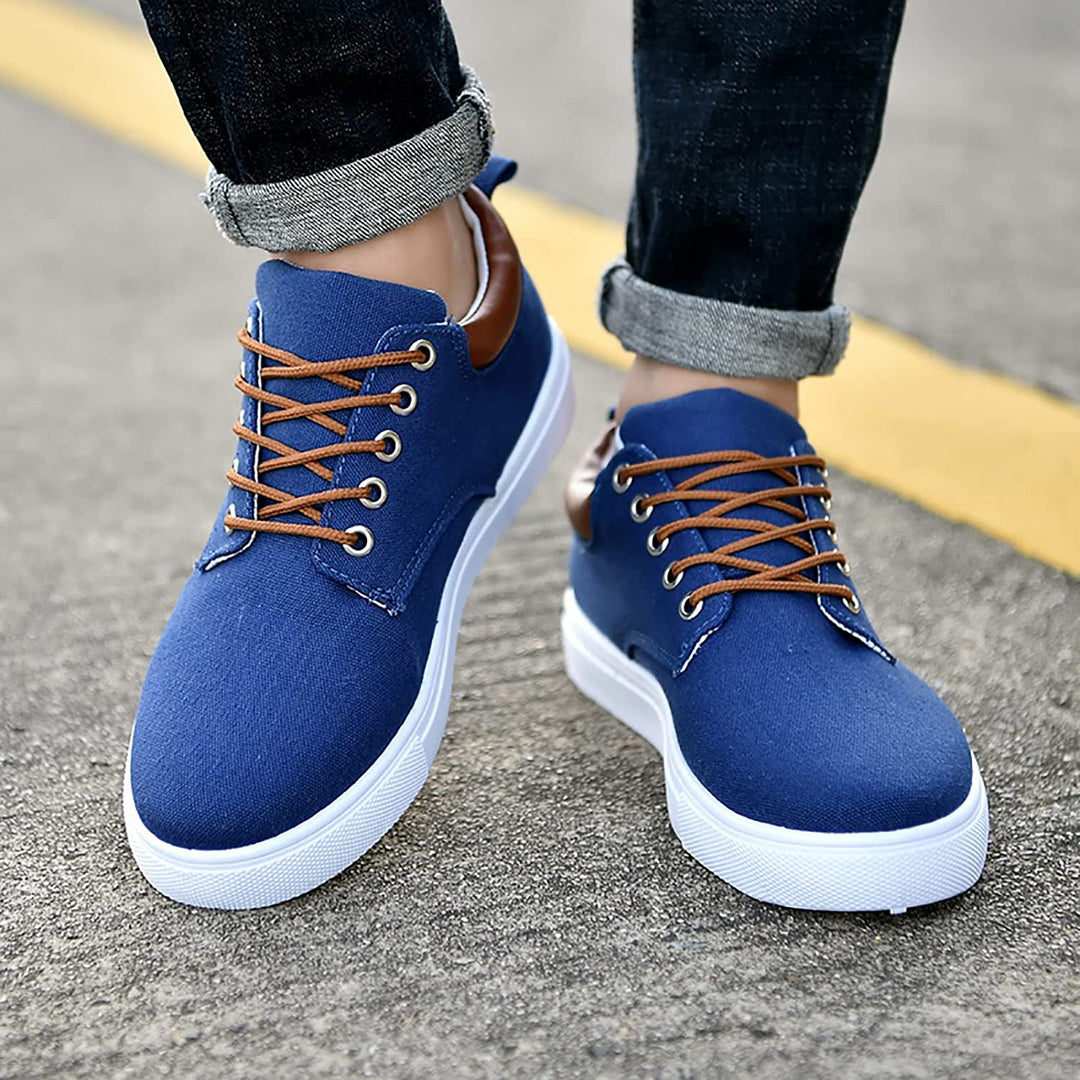 Liam - Men's Sneakers with White Sole