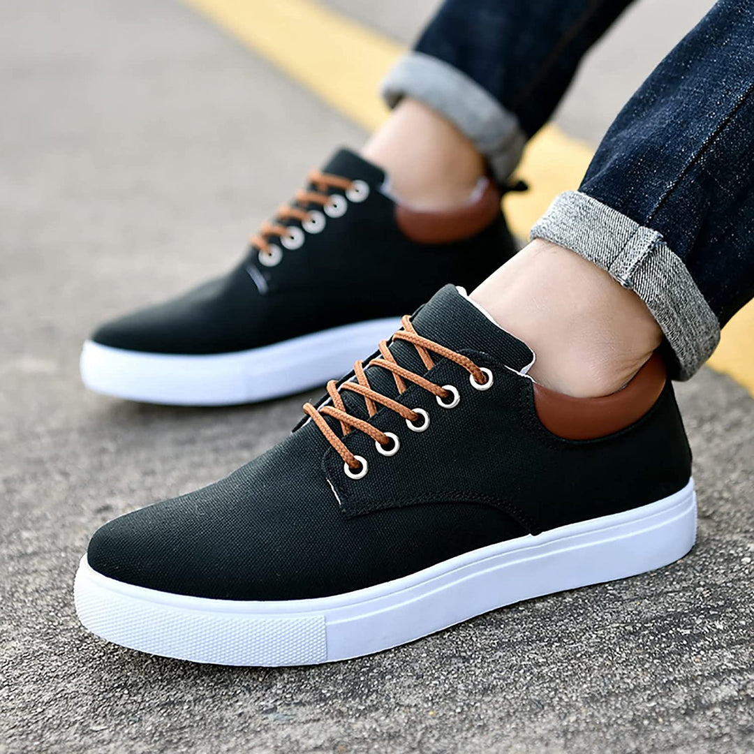 Liam - Men's Sneakers with White Sole