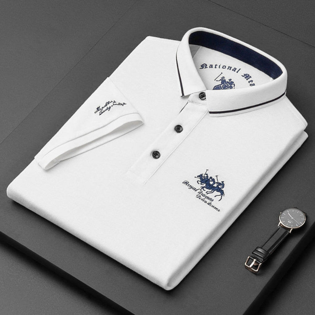 Huxley - Herren Baumwollmix Polo Shirt