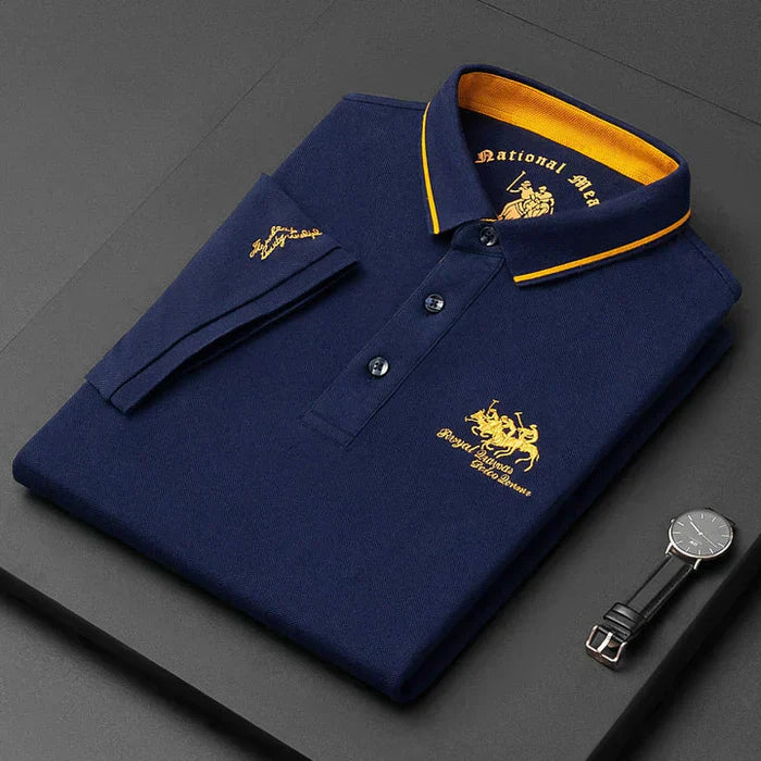 Hamish - Besticktes Herren Kurzarm Polo