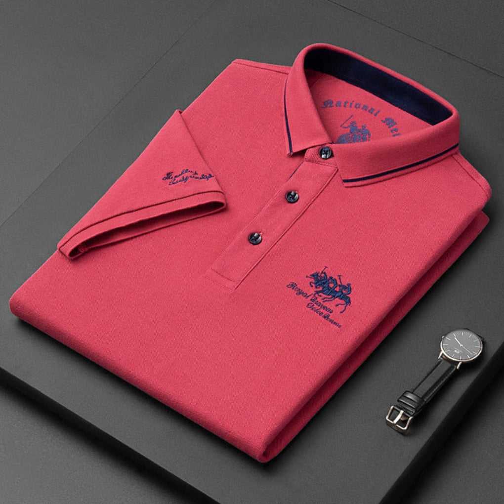 Huxley - Herren Baumwollmix Polo Shirt