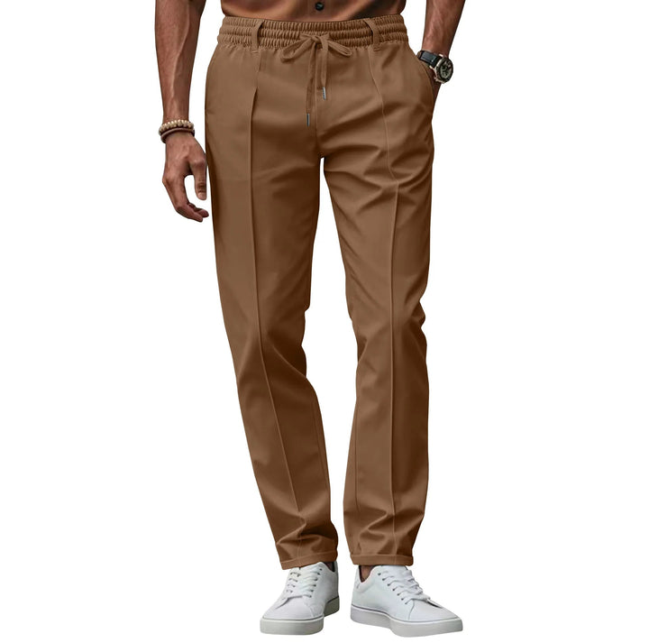 Herrenhose Slim Fit mit elastischem Bund und Kordelzug