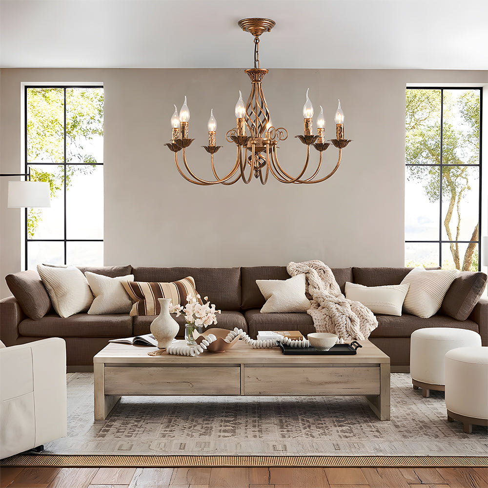 Esstisch Pendelleuchte | Vintage Bronze Elegante Beleuchtung