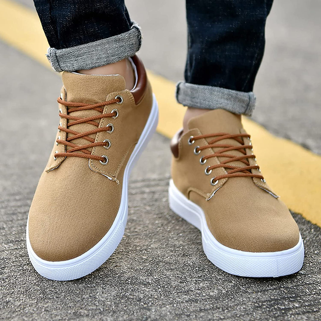 Liam - Men's Sneakers with White Sole