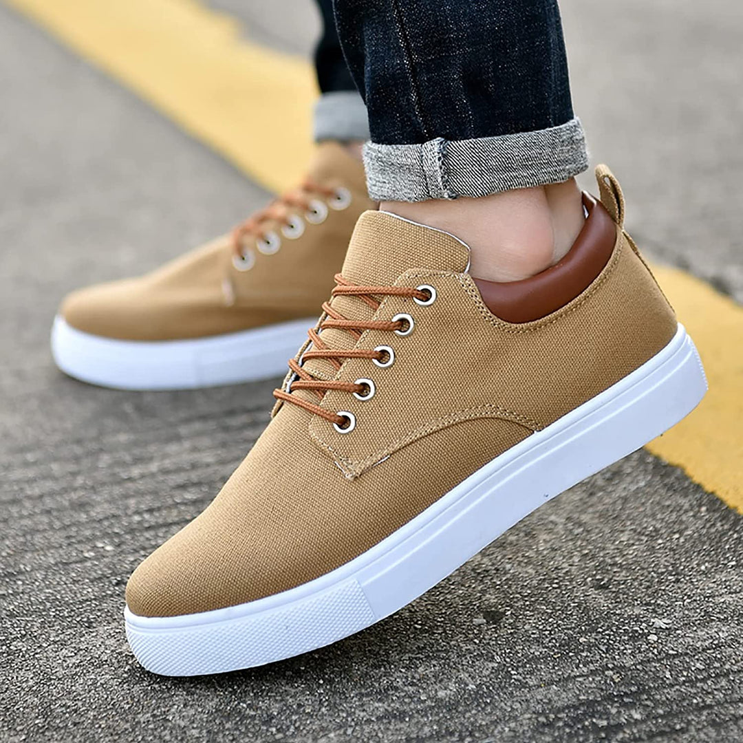 Liam - Men's Sneakers with White Sole
