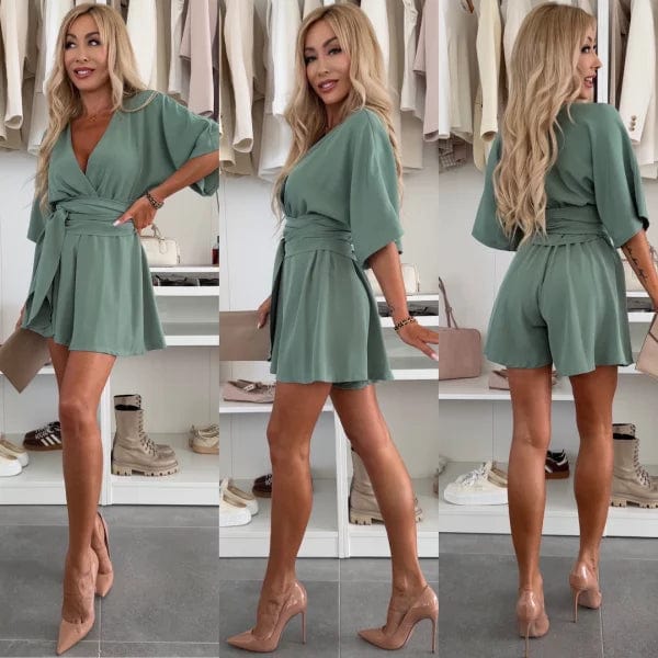Buckmora – Mini Wickelkleid Kurzarm