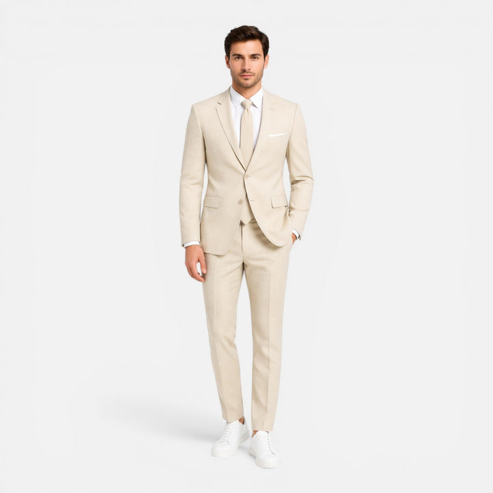 Felaroz - Leinenanzug Slim Fit Herren Elegant