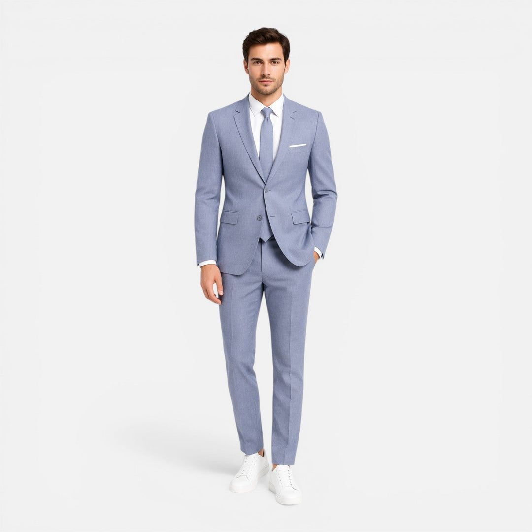 Felaroz - Leinenanzug Slim Fit Herren Elegant