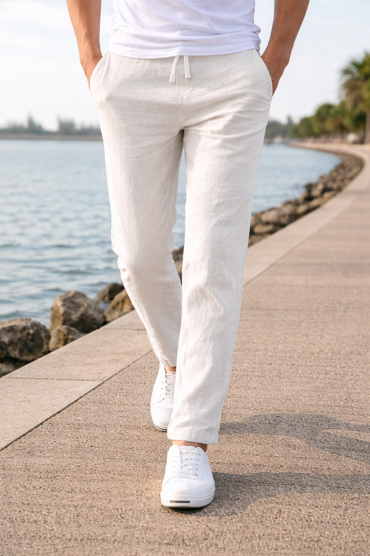 Lennart – Herren Baumwollhose mit Kordelzug