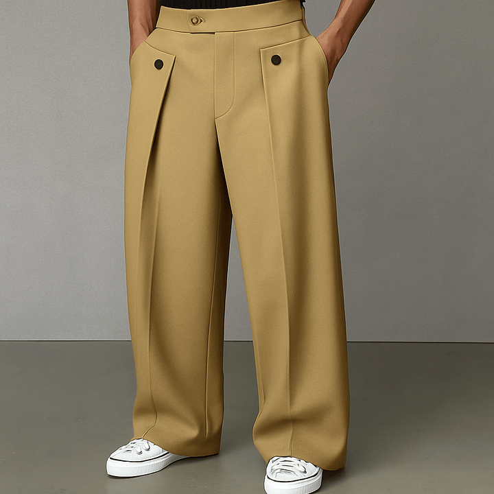 Wentaro - Herren Weite Hose Komfort Passform